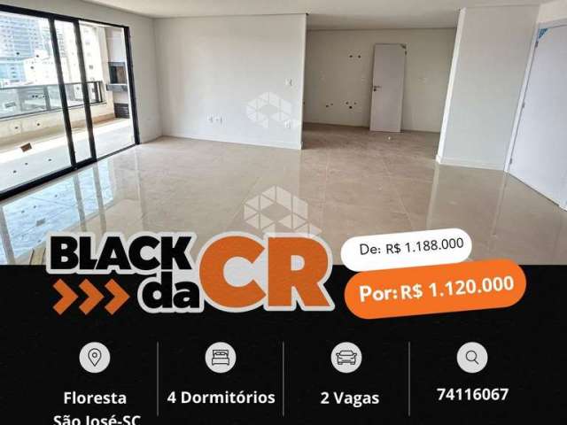 Apartamento no Edifício Sophia Residencial em São José, 4 dormitorios sendo 3 suites