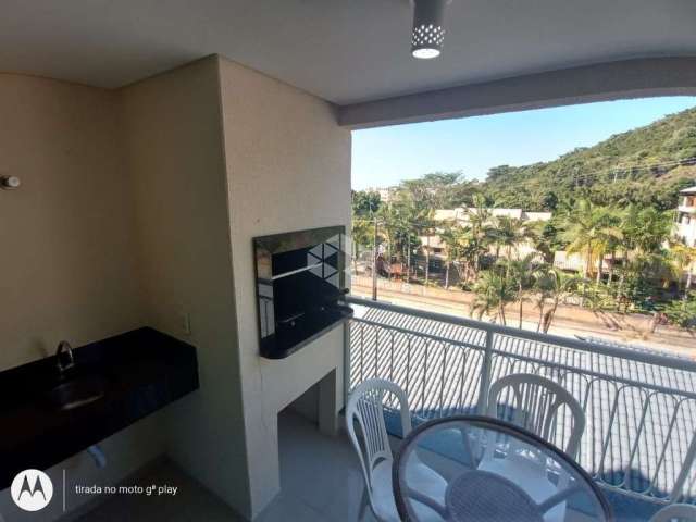 Apartamento de um dormitório em Bombas com churrasqueira, piscinas, saúna, area de lazer completa