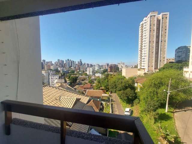 Apartamento 2 dormitórios, vaga coberta, vista panorâmica, sacada e churrasqueira. Aceita Financiamento e FGTS.  Bairro Guarani em Novo Hamburgo