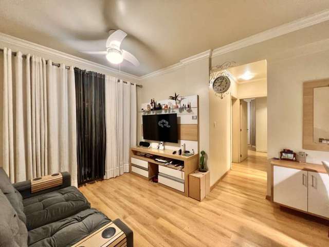 Apartamento 2 dormitórios no bairro Ideal em Novo Hamburgo: 78m, semimobiliado, suíte, sacada com churrasqueira, 2 vagas cobertas, aceita pets.