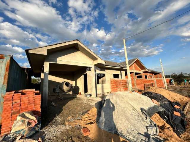 Casa geminada em construção lot. visão, 02 dormitórios