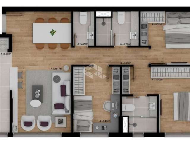 Apartamento a venda 3 quartos bairro Jardim Europa