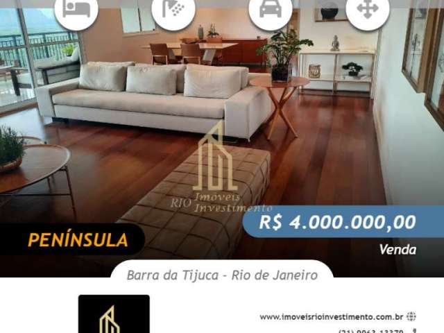 Apartamento com 3 quartos à venda na Av Flamboyam, Barra da Tijuca, Rio de Janeiro, 192 m2 por R$ 4.000.000