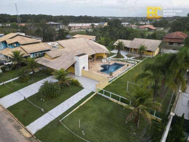 Casa com 4 dormitórios, piscina e campo de futebol - Bougainvillee V - Peruíbe/SP