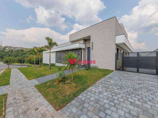 Casa térrea de Alto Padrão, em estilo moderno - Cond. Campos de Toscana - Vinhedo/SP