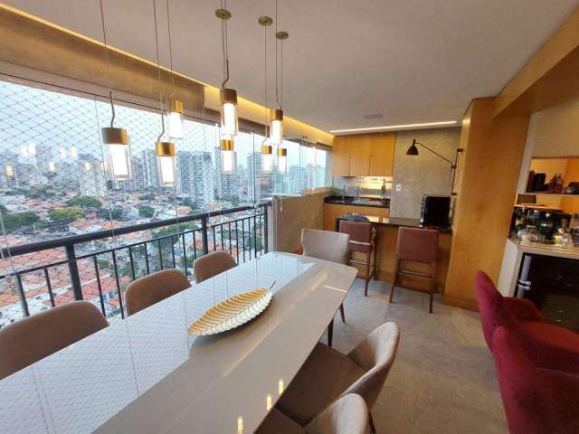 Excelente apartamento com 113m² de área útil, andar alto e varanda gormet em Condomínio Clube