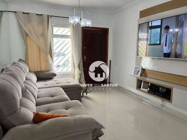 Casa com 4 dormitórios à venda, 142 m² por R$ 1.060.000,00 - Macuco - Santos/SP