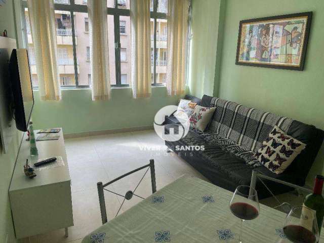 Apartamento à venda, 45 m² por R$ 370.000,00 - Embaré - Santos/SP