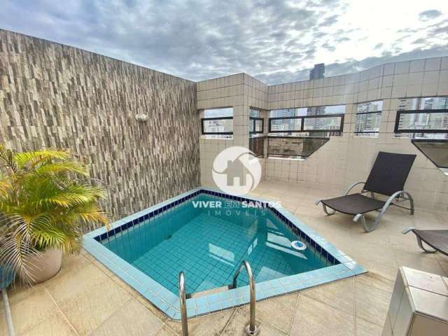 Cobertura com 3 dormitórios à venda, 200 m² por R$ 1.480.000,00 - Gonzaga - Santos/SP