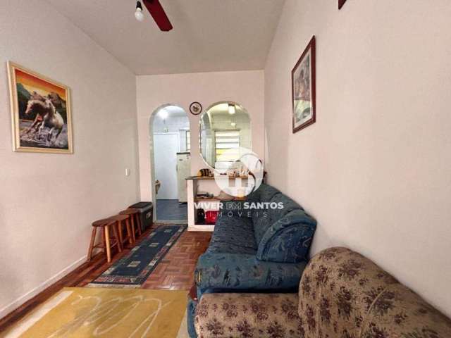 Apartamento com 1 dormitório à venda, 55 m² por R$ 320.000,00 - José Menino - Santos/SP