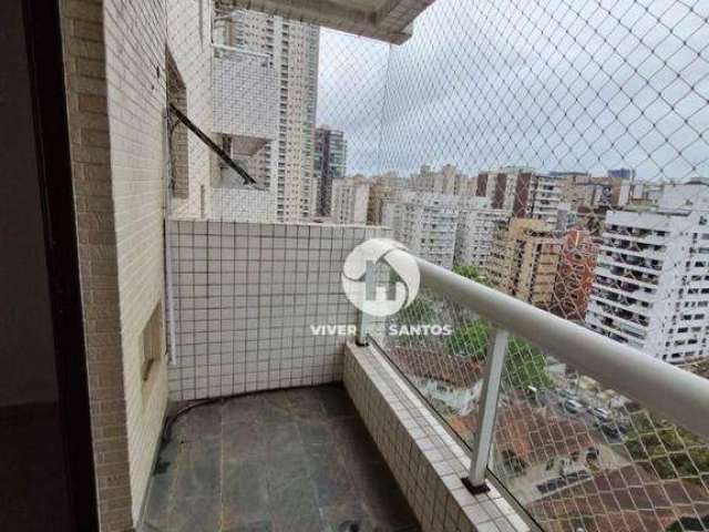 Apartamento com 2 dormitórios à venda, 76 m² por R$ 719.000,00 - Boqueirão - Santos/SP