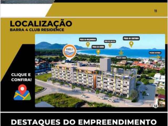 BARRA 4 CLUB RÉSIDENCE, apartamento á venda na planta, na Barra da Lagoa.