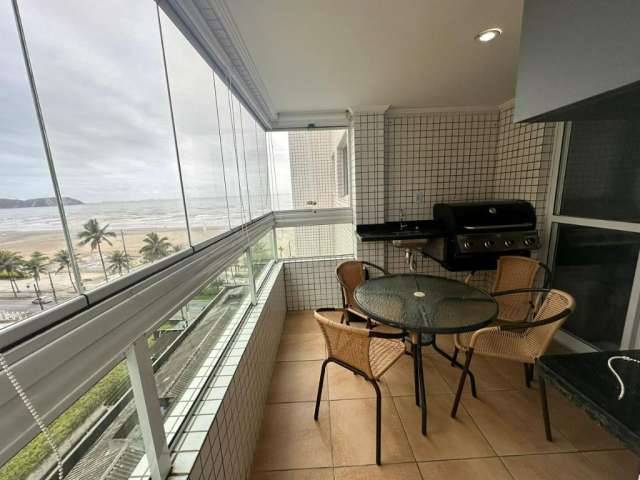 Apartamento de 2 dormitórios frente mar. Aviação, Praia Grande.