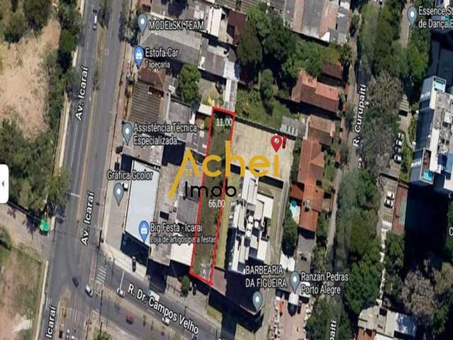 ACHEI IMOB vende terreno 726m² no Bairro Cristal.