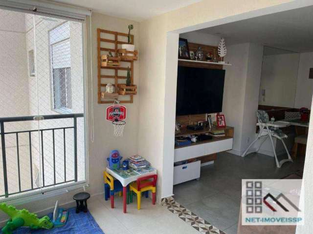 Apartamento 2 Dormitórios (65m²), 1 Suíte, 1 Vaga, Varanda. Próximo da estação do metrô Praça da Árvore