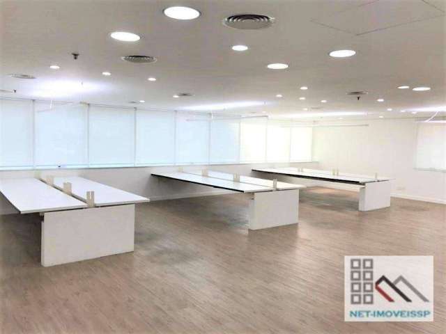 Conjunto Comercial (210m²), 4 Banheiros, Mobília nova, 4 Vagas. Ao Lado do Shopping Vila Olímpia