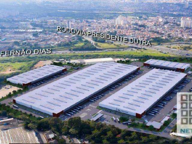 Galpão – Centro Logístico (17.634,19m²). Localização estratégica das Rodovias Fernão Dias com a Presidente Dutra