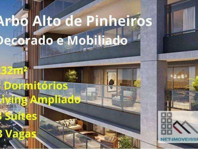 APARTAMENTO 3 DORMITÓRIOS (232m²), 3 SUÍTES, VARANDA, 3 VAGAS. PRÓXIMO DO SHOPPING E DO PARQUE VILLA LOBOS