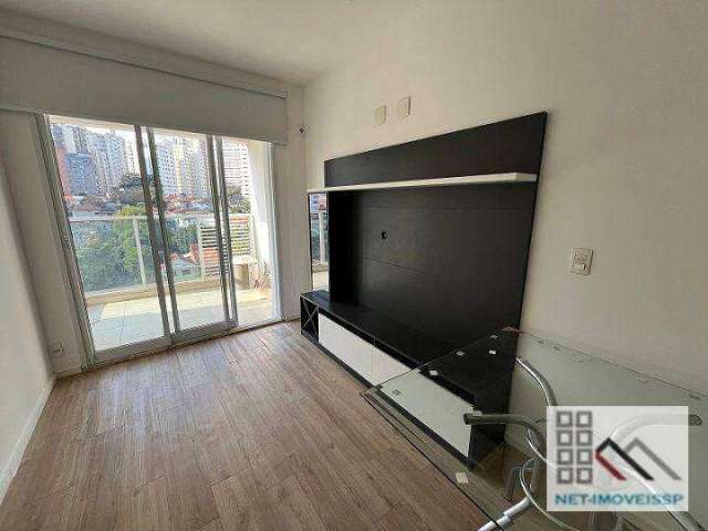 APARTAMENTO 1 DORMITÓRIO (43m²), 1 BANHEIRO, VARANDA, SEMI MOBILIADO. 1 VAGA. A 900 METROS DA AVENIDA PAULISTA