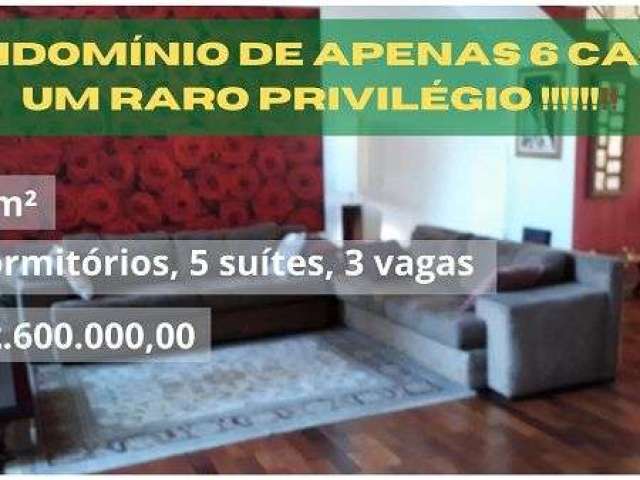 CASA EM CONDOMÍNIO 5 DORMS (350m²), 5 SUÍTES, 3 VAGAS. A POUCOS METROS DA ESTAÇÃO ADOLFO PINHEIRO