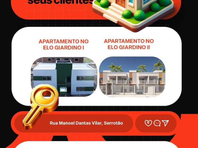 Apartamento possibilidade de Entrada zero, quintal