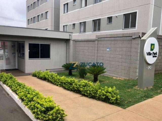 Apartamento com 2 dormitórios para alugar, 48 m² por R$ 1.056/mês - Condomínio Ville Park Torino - Uberaba/MG