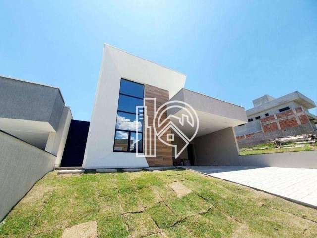 Casa nova com 3 dormitórios à venda, 131 m² - Residencial Fogaça - Jacareí/SP