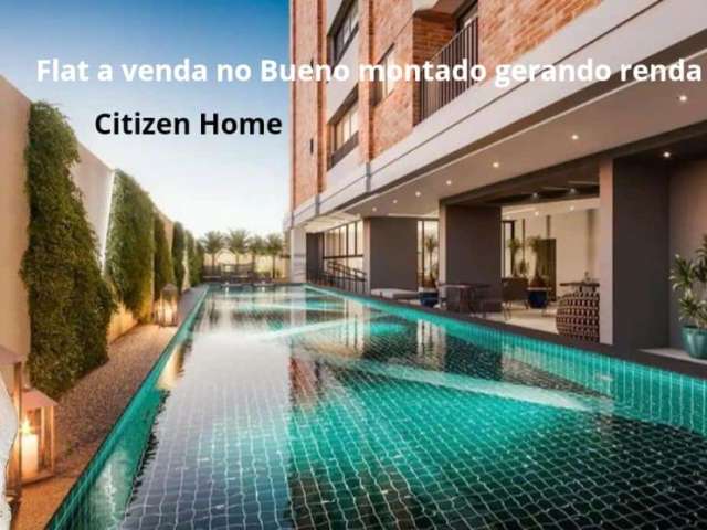 O melhor flat de Goiania no Citizen. Incrivelmente decorado, projeto luminotecnico, marcenaria alto padrao. Local prox a shopping, supermercados, parque vaca brava e varias escolas.