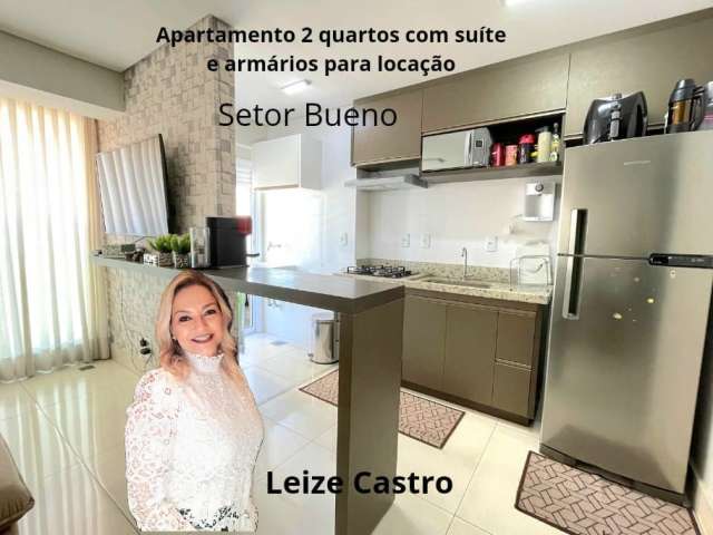 Apartamento no Bueno prox praça T25, Shopping Buena Vista e Goiania, supermercados, conveniencias, com armarios e um lazer incrivel