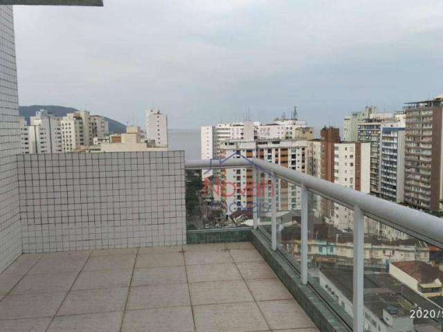 Cobertura, 152 m² - venda por R$ 2.199.000,00 ou aluguel por R$ 9.500,00/mês - Boqueirão - Santos/SP