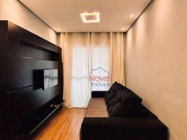 Apartamento com 3 dormitórios e lazer completo à venda, 64 m² por R$ 368.000 - Castelo - Santos/SP