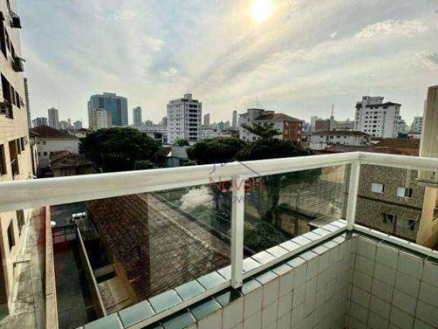 Apartamento com 3 dormitórios à venda, 77 m² por R$ 689.000,00 - Aparecida - Santos/SP