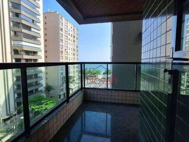 Apartamento com 3 dormitórios a 100m da praia, 130 m² - venda por R$ 1.490.000 ou aluguel por R$ 9.815/mês - Embaré - Santos/SP