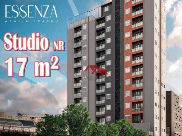 Studios NR à venda, 17 m² por R$ 177.000 - Anália Franco - São Paulo/SP