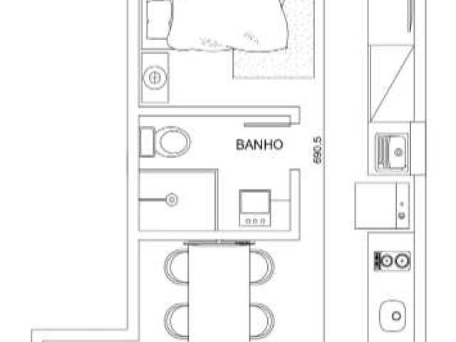 Apartamento com 1 quarto à venda - Buritis