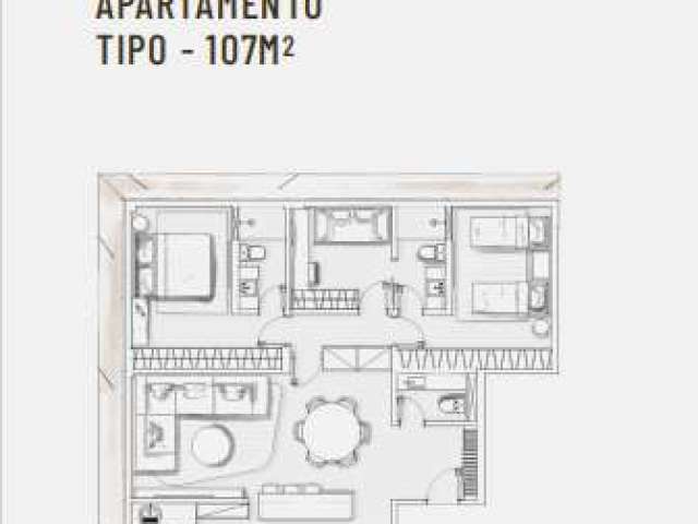 Apartamento com 3 quartos à venda - Serra