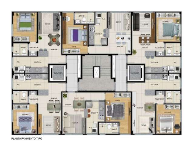 Apartamento com 1 quarto à venda - Santa Efigênia