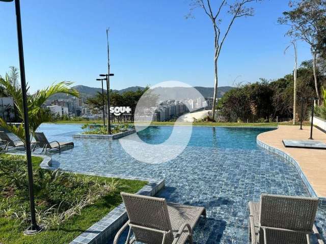 Apartamento em condominio com lazer completo e com vista total da praia de icarai