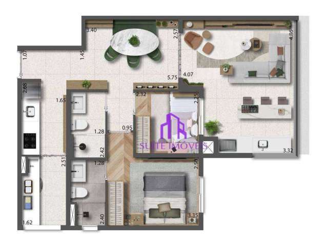 Apartamento com 2 quartos à venda na Rua do Oratório, 396, Mooca, São Paulo, 121 m2 por R$ 1.142.442