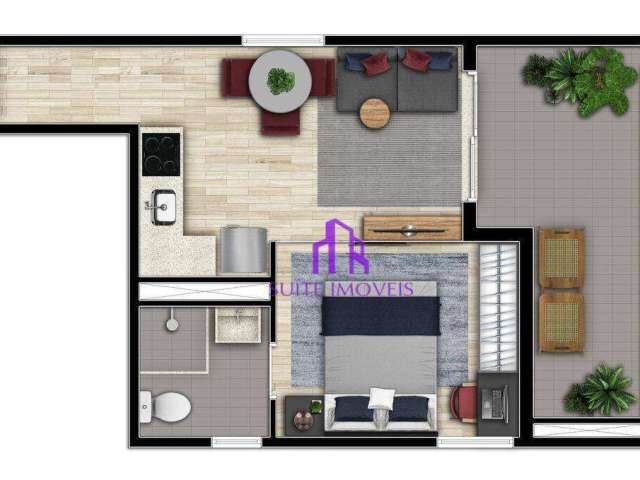 Apartamento com 1 quarto à venda na Rua Itacolomi, 173, Higienópolis, São Paulo, 24 m2 por R$ 440.999