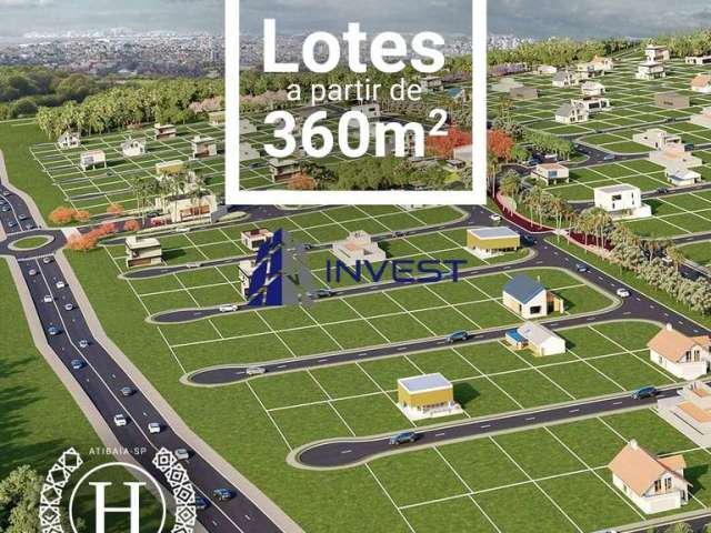 Venham para Atibaia - Lotes a partir de 360m² em um verdadeiro clube.