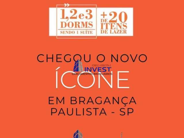 BREVE LANÇAMENTO.  ICONIC Carraro 1, 2 e 3 dorms com suíte e lazer completo