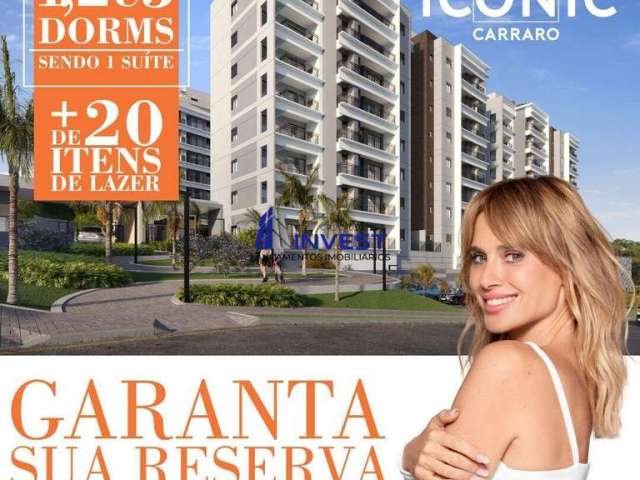 VENHA! LANÇAMENTO ICONIC Carraro 1, 2 e 3 dorms com suíte e lazer completo.