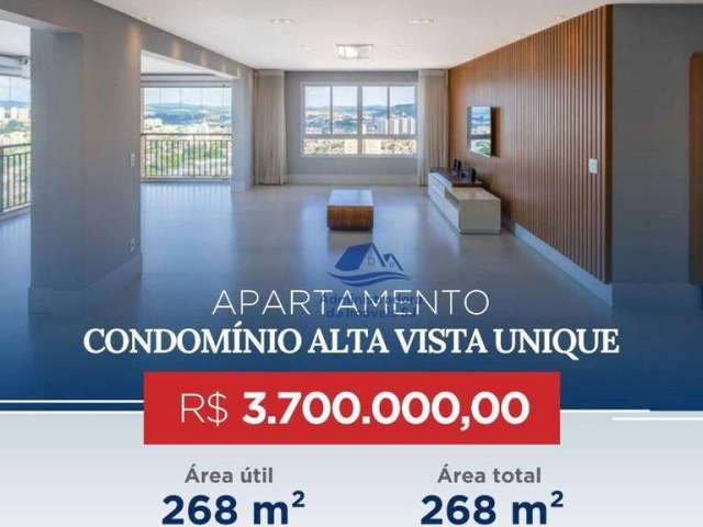 Apartamento com 4 dormitórios à venda, 268 m² por R$ 3.700.000,00 - Anhangabaú - Jundiaí/SP