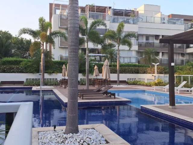 Recreio,  cobertura, porteira fechada,  4 suítes- 186m2, com área gourmet, churrasqueira e piscina, lazer completo