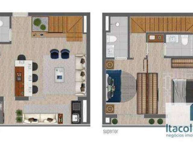 Apartamento duplex à venda no Aruanã 601, Tamboré