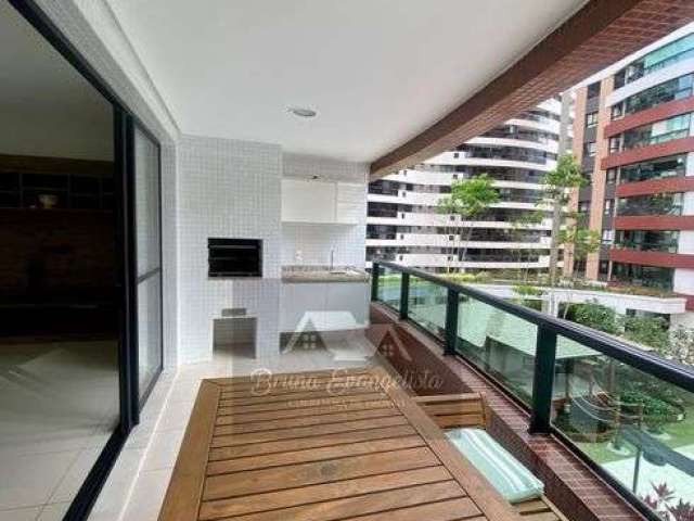 Apartamento com 3/4, suíte, varanda gourmet, lavabo, semimobiliado, 2 vagas, em Alphaville