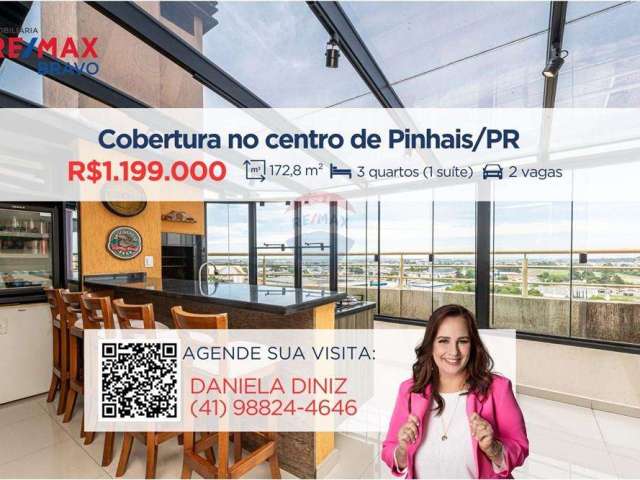 Cobertura à venda, 236 m2, 3 quartos (1 suíte), 2 vagas, Centro - Pinhais/PR