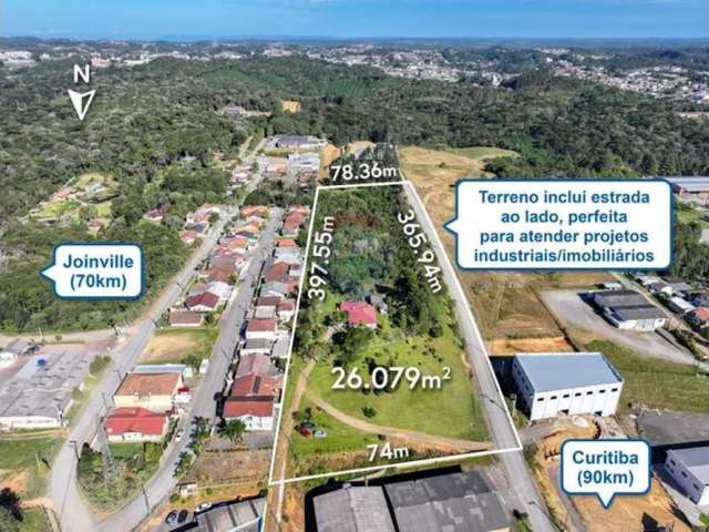 Oportunidade Única! Terreno industrial com casa lindíssima!