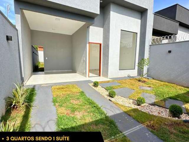 Casa 3 quartos, 1 suíte - Piscina - Vila são sebastião -  Senador Canedo